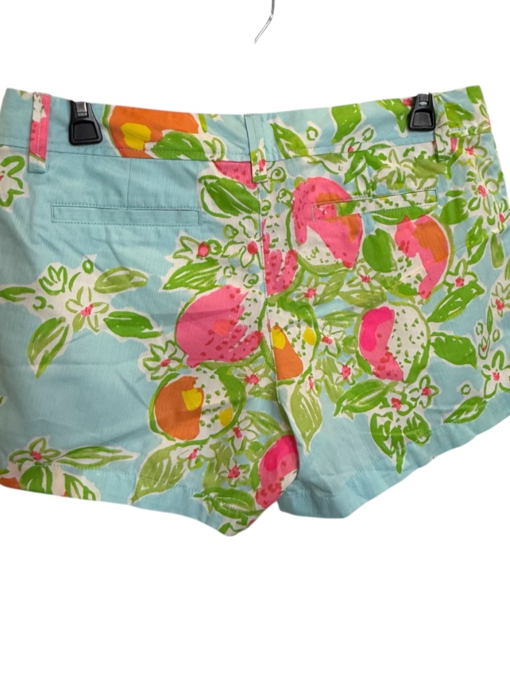 Lilly Pulitzer Pool Blue Pink Lemonade Callahan Shorts NWT - Picture 2 of 15